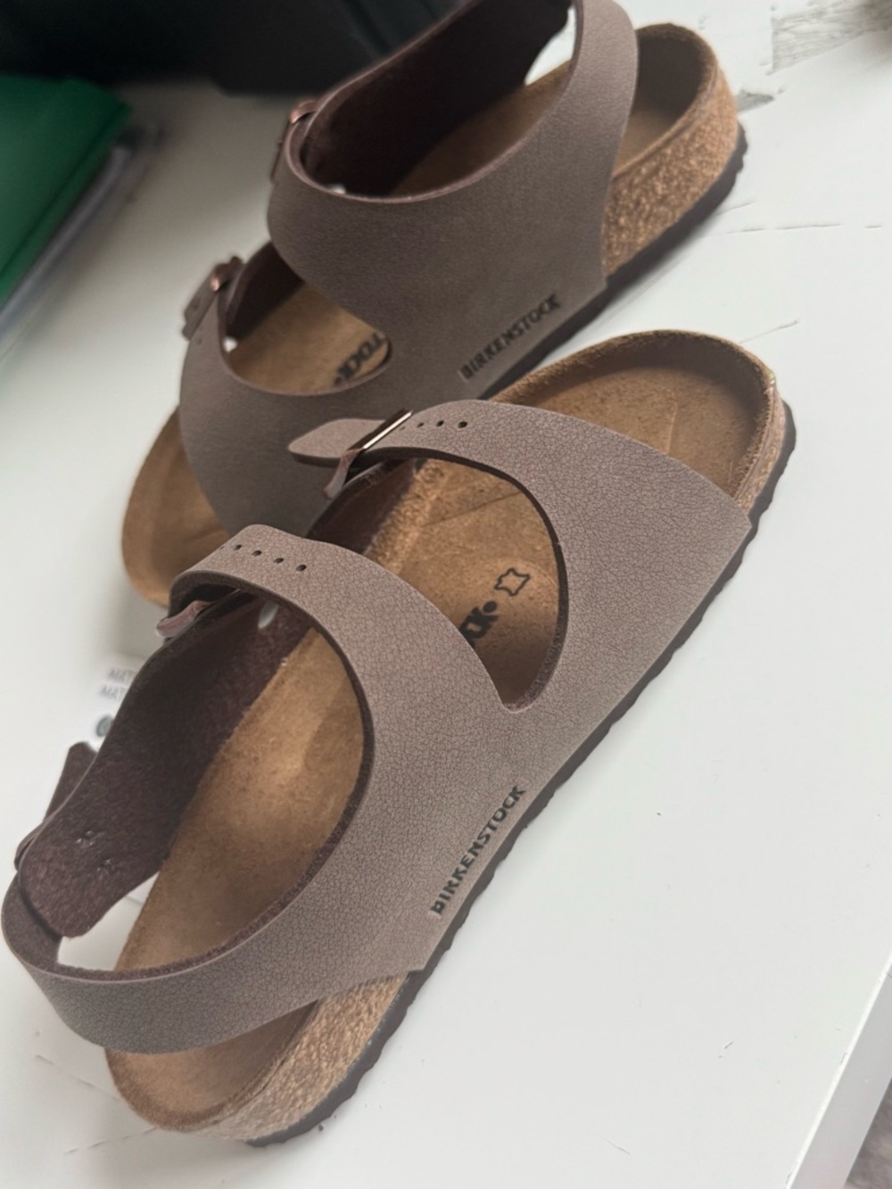 Birkenstock Roma Kids Mocha Birko Flor Sandals US Size 10 Kids - Picture 4 of 5